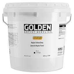 Golden Heavy Body Acrylic Paint - Naples Yellow Deep, 3.78 L, Jar