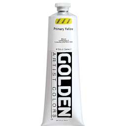 Golden Heavy Body Artist Acrylics - Primary Yellow, 5 oz Tube