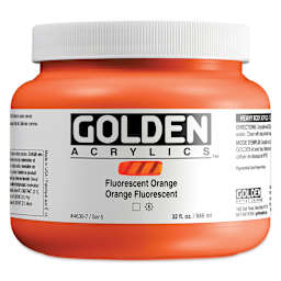 Golden Heavy Body Artist Acrylics - Primary Yellow, 32 oz Jar