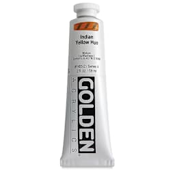 Golden Heavy Body Artist Acrylics - Indian Yellow Historic Hue, 2 oz Tube