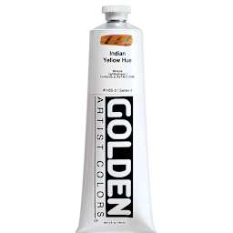 Golden Heavy Body Artist Acrylics - Indian Yellow Hue, 5 oz Tube