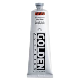 Golden Heavy Body Acrylic Paint - Benzimidazolone Burnt Orange, 148 ml Tube