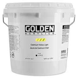 Golden Heavy Body Acrylic Paint - Cadmium Yellow Light (CP), 3.78 L Bucket