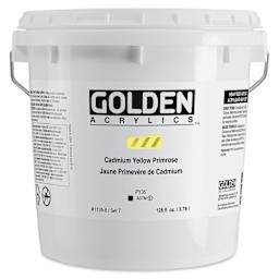 Golden Heavy Body Acrylic Paint - Cadmium Yellow Primrose (CP), 3.78 L Bucket