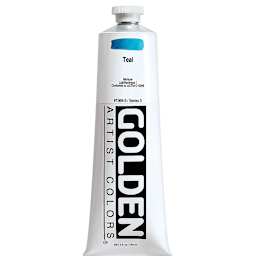 Golden Heavy Body Artist Acrylics - Teal, 5 oz Tube