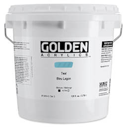 Golden Heavy Body Acrylic Paint - Teal, 128 oz Jar
