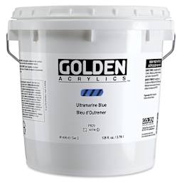 Golden Heavy Body Artist Acrylic - Ultramarine Blue, 128 oz Jar