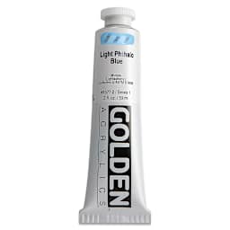 Golden Heavy Body Artist Acrylics - Light Phthalo Blue, 2 oz