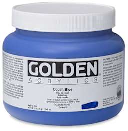 Golden Heavy Body Artist Acrylics - Cobalt Blue, 32 oz Jar