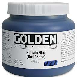 Golden Heavy Body Artist Acrylics - Phthalo Blue (Red Shade)