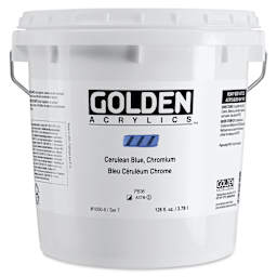 Golden Heavy Body Acrylic Paint - Cerulean Blue Chromium, 3.78 L Bucket