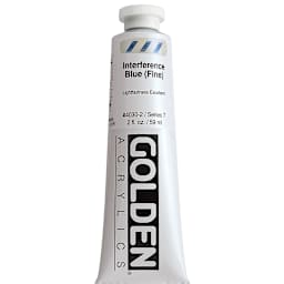 Golden Heavy Body Artist Acrylics - Interference Blue (Fine), 2 oz Tube