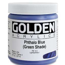 Golden Heavy Body Artist Acrylics - Phthalo Blue (Green Shade)