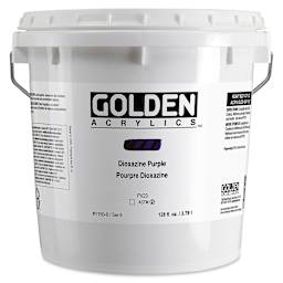 Golden Heavy Body Acrylic Paint - Dioxazine Purple, 128 oz Jar