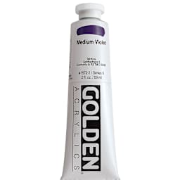 Golden Heavy Body Artist Acrylics - Medium Violet, 2 oz Tube