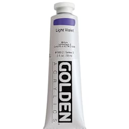 Golden Heavy Body Artist Acrylics - Light Violet, 2 oz Tube