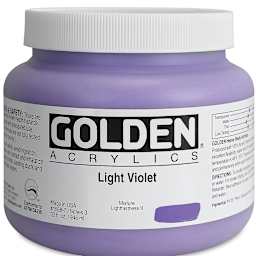 Golden Heavy Body Artist Acrylics - Light Violet, 32 oz jar