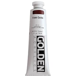 Golden Heavy Body Artist Acrylics - Violet Oxide, 2 oz Tube