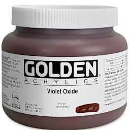 Golden Heavy Body Artist Acrylics - Violet Oxide, 32 oz Jar