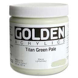 Golden Heavy Body Artist Acrylics - Titan Green Pale, 8 oz
