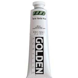 Golden Heavy Body Artist Acrylics - Terre Verte Hue, 2 oz Tube