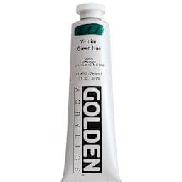 Golden Heavy Body Artist Acrylics - Viridian Green Hue, 2 oz Tube