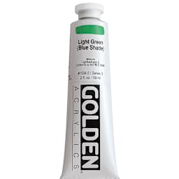 Golden Heavy Body Artist Acrylics - Light Green (Blue Shade), 2 oz Tube