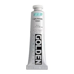 Golden Heavy Body Artist Acrylics - Light Phthalo Green, 2 oz
