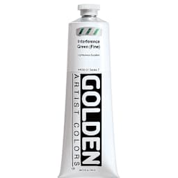 Golden Heavy Body Artist Acrylics - Interference Green (Fine), 5 oz tube