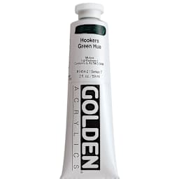 Golden Heavy Body Artist Acrylics - Hooker's Green Hue, 2 oz Tube