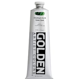 Golden Heavy Body Artist Acrylics - Chromium Oxide Green Dark, 5 oz tube