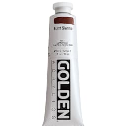 Golden Heavy Body Artist Acrylics - Burnt Sienna, 2 oz Tube