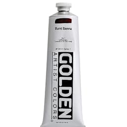 Golden Heavy Body Artist Acrylics - Burnt Sienna, 5 oz Tube