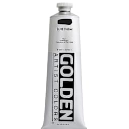 Golden Heavy Body Artist Acrylics - Burnt Umber, 5 oz Tube