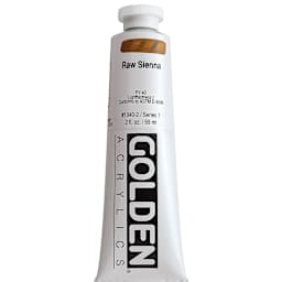 Golden Heavy Body Artist Acrylics - Raw Sienna, 2 oz Tube