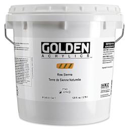 Golden Heavy Body Acrylic Paint - Raw Sienna, 128 oz Jar