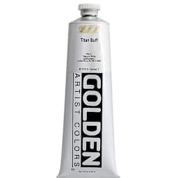 Golden Heavy Body Artist Acrylics - Titanium Buff, 5 oz Tube