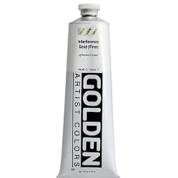 Golden Heavy Body Artist Acrylics - Interference Gold (Fine), 5 oz tube