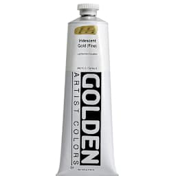 Golden Heavy Body Artist Acrylics - Iridescent Gold (Fine), 5 oz tube