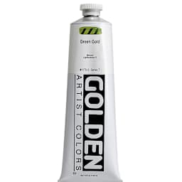 Golden Heavy Body Artist Acrylics - Green Gold, 5 oz Tube