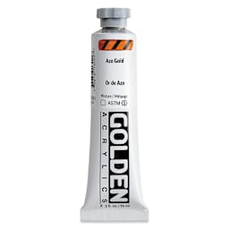 Golden Heavy Body Acrylic Paint - Azo Gold, 59 ml Tube