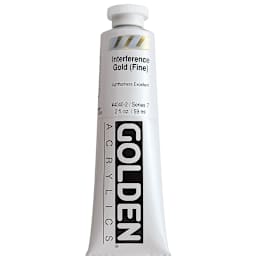 Golden Heavy Body Artist Acrylics - Interference Gold (Fine), 2 oz Tube