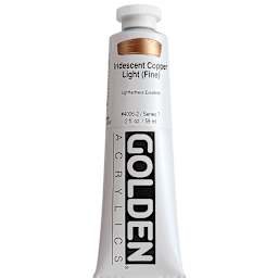 Golden Heavy Body Artist Acrylics - Iridescent Copper Light (Fine), 2 oz Tube