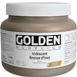 Golden Heavy Body Acrylic Paint - Iridescent Bronze (Fine), 32 oz Jar