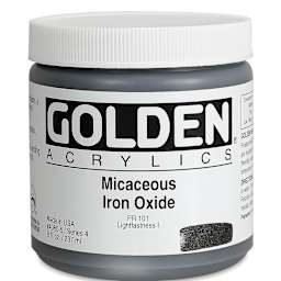 Golden Special Iridescent Acrylics - Micaceous Iron Oxide, 8 oz