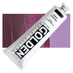Golden Heavy Body Artist Acrylic - Cobalt Violet Historic Hue, 5 oz tube and swatch