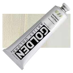 Golden Heavy Body Artist Acrylic - Interference Gold (Fine), 5 oz tube and swatch