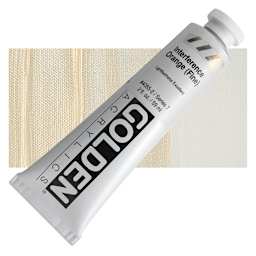 Golden Heavy Body Artist Acrylic - Interference Orange (Fine), 2 oz Tube and swatch