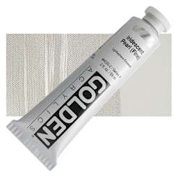 Golden Heavy Body Artist Acrylic - Iridescent Pearl (Fine), 2 oz Tube and swatch
