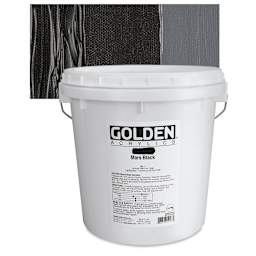 Golden Heavy Body Artist Acrylic - Mars Black, Gallon and swatch